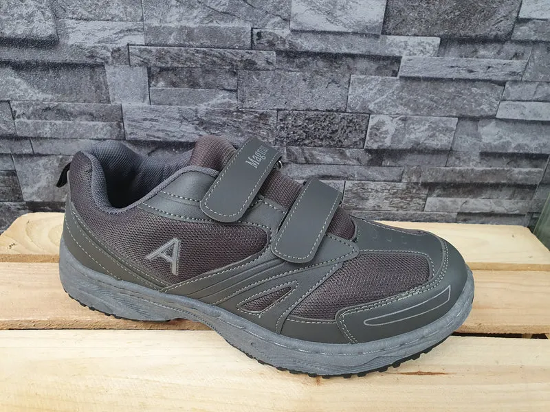 Magnus Herren Schuhe 2 x Klett Grau Schwarz