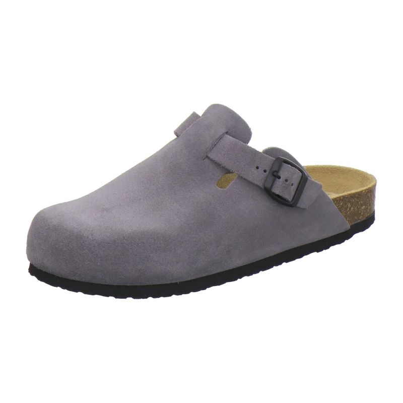 Clogs Herren graphit Veloursleder